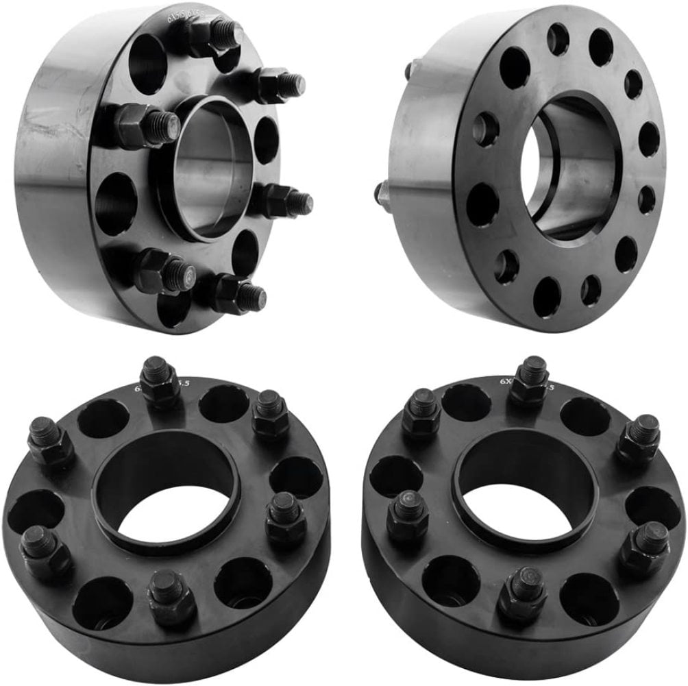2PK 1.5 6x139.7mm Forged Hub Centric Wheel Adapters 78.1mm Bore 14x1.5 Studs for Tahoe Suburban Avalanche GMC Sierra Yukon Escalade Express 51 Wheel Spacers 6x5.5 for Chevy Silverado Blue 