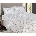 thumbnail image 5 of RUVANTI 100% Cotton Sheets Full Size Bed Set - 300 Thread Count Silky Soft Sateen Weave, Cooling, Lightweight & Breathable, 16" Deep Pocket, Durable & Luxury Satin-Like, 4 Piece, Childhood Sketch, 5 of 8
