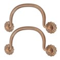 thumbnail image 1 of Poignée de Meuble, 2 Ensembles de Poignées en Laiton pour Armoire, Forme de Fleur, Finition Délicate et Fine, 1 of 7