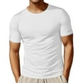 thumbnail image 3 of Workout Shirts for Men Summer Lightweight Breathable Short Sleeve Crewneck Gym Shirt Running Tshirts, 3 of 5