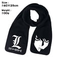 thumbnail image 2 of Bufanda Deaths Notes Anime Pashmina de peluche de invierno, 160 x 25 cm, 2 of 2