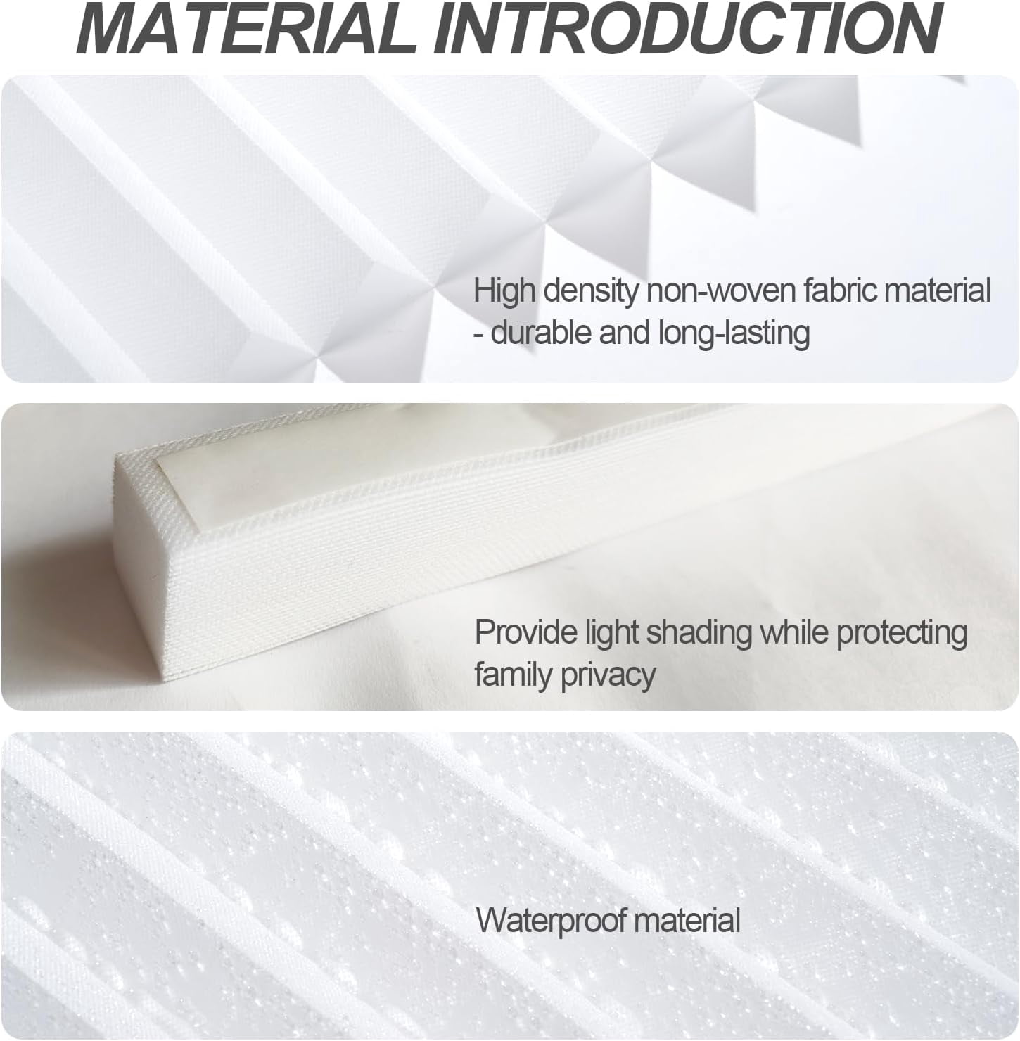 4pack No Drill Temporary Blinds Stick on,24X59" Easy Fit Self Adhesive Blinds,Non-Woven Fabric Crop According to Size,Curtains for Bedroom Kitchen Bathroom Windows, White