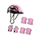 thumbnail image 4 of 7 unids/set casco de bicicleta para niños casco de ciclismo ligero transpirable casco para monopatín casco de patinaje para ciclismo deportes al aire Rosa, 4 of 8
