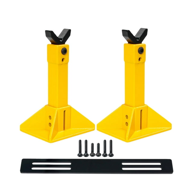 Bunblic Support de Réparation de Modèle pour Scène d'Entretien de Véhicule 1/10 Jaune