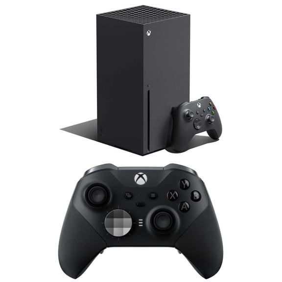 Microsoft Xbox Series X 1TB Carbon Black with Microsoft Xbox Wireless Controller - Elite Series 2