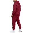 thumbnail image 6 of Men's Quarter Zip Cargo Tracksuit Two Piece Outfit Multi Pockets Hoodie and Jogger Pants Drawstring Casual Athletic Set 3XL, 6 of 7