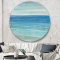 thumbnail image 3 of Designart 'From the Shore III' Traditional Metal Circle Wall Art, 3 of 3