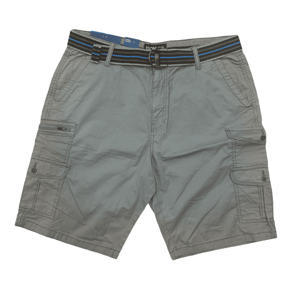 Iron Clothing - Iron Co. Men's Belted Stretch Twill Cargo Shorts (40 ...