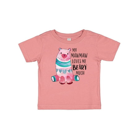 

Inktastic My Mawmaw Loves Me Beary Much with Cute Bear Gift Baby Boy or Baby Girl T-Shirt