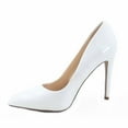 thumbnail image 2 of Scheme Women's Classic Slip On Pointy Toe Stiletto High Heel Pumps Shoes (White, 8.5 ), 2 of 2