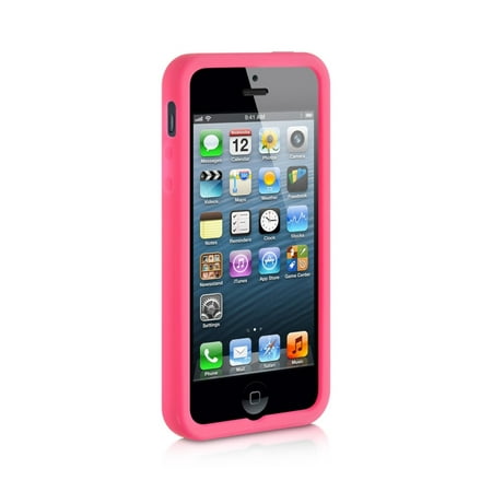 Premium Silicone Skin Case Cover iPhone 5S Case, iPhone SE Case, by Insten Premium Silicone Soft Skin Back Gel Cover Case For Apple iPhone 5 / 5S ()