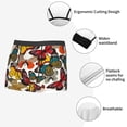 thumbnail image 3 of Yiaed Retro Floral Butterfly Print Men's Soft Cotton Boxer Shorts Breathable Boxers Underwear Moisture-Wicking Underwear Stretch Boxer Briefs for Man-Medium, 3 of 5