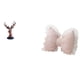 thumbnail image 1 of Figura de cabeza de ciervo,Adorno de cabeza de ciervo,estatua de animal decorativa,Cojín con lazo bonito,Almohada con forma de lazo,bonito cojín decorativo con lazo,Funda de almohada con lazo, 1 of 8