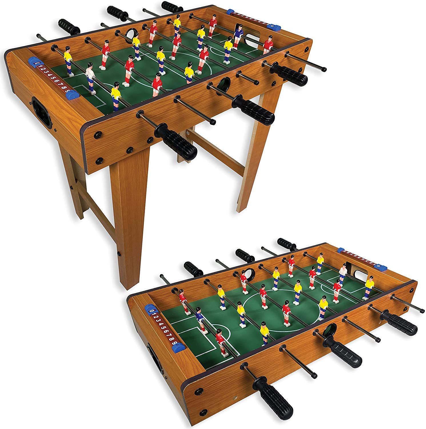 27" Standing or Tabletop Foosball Table for Adults and Kids Mini