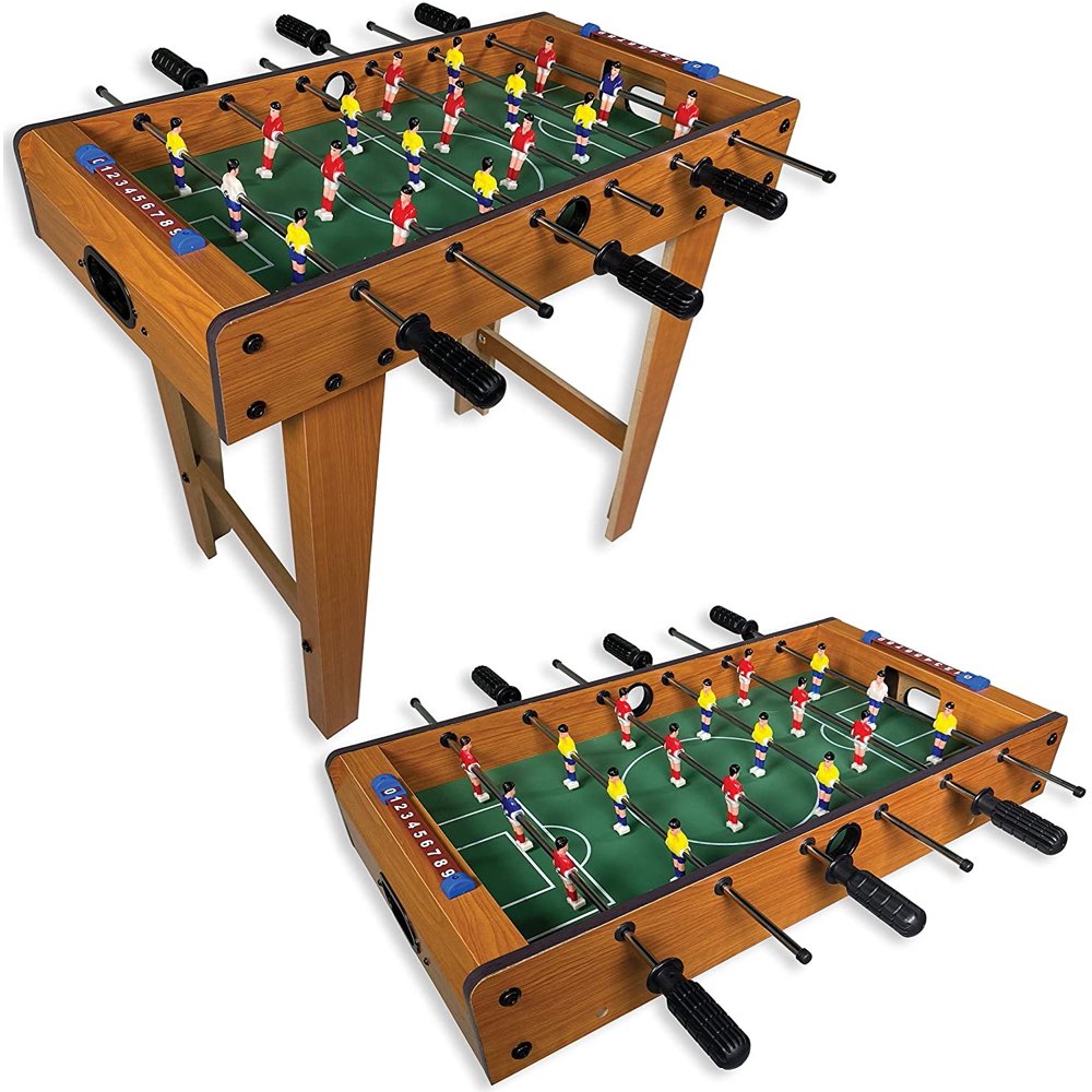 27" Standing or Tabletop Foosball Table for Adults and Kids Mini
