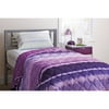 your zone quilted coverlet, purple tie-dye