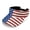 American Flag, variant on Adjustable Polyester Fabric Visor Hat for Running Tennis, Comfortable Breathable Lightweight Sun Visor Hat, Classic Brown Leopard Print