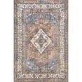 thumbnail image 2 of nuLOOM Tindra Persian Medallion Machine Washable Area Rug, 4' x 6', Rust, 2 of 9