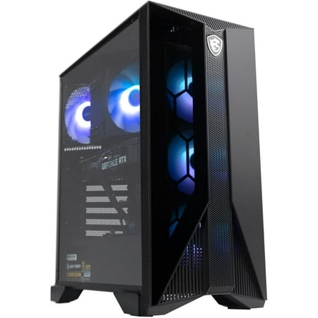 MSI Aegis ZS Gaming Desktop, AMD Ryzen 7 7700, GeForce RTX 4060, 16GB RAM, 1TB SSD, RGB Fan Cooling, Wi-Fi 6E, Keyboard & Mouse Included, DIY Friendly, Windows 11 Home-Adv: 7NUC-607US