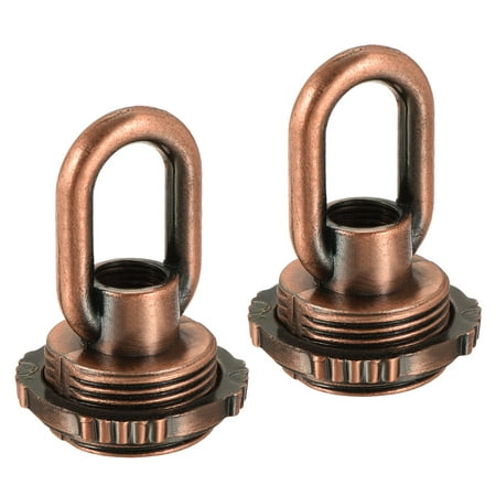 

Uxcell 1.18 x1.73 25kg Max Load M10 Thread Ring Shape Female Loop Eye Nut Zinc Alloy Red Bronze 2pcs