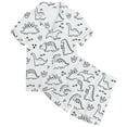 thumbnail image 2 of Hiiyo Kids DIY Hand Painted Homewear Set Dinosaur Coloring Pajama Sets For Boy And Girl, 2 of 4