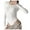 White, variant on Womens Long Sleeve Bodysuit Henley Body Suits Button Down Basic Crewneck Stretchy Bodysuits Shirts Tops