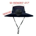 thumbnail image 2 of Solar Fan Hat Wide Brim Solar Fan Hat Outdoor Wide Brim Sun Hat with Solar Fan Fishing Hat - Removable & USB Charging Fan for Children's Outdoor Leisure. Thin Sun Visor For Girls And Boys, 2 of 3