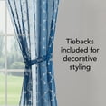 thumbnail image 6 of Creative Home Ideas Contemporary/Modern/Farmhouse/Traditional 2 Piece Embroidered/Geometric Sheer Curtain Set, 6 of 10