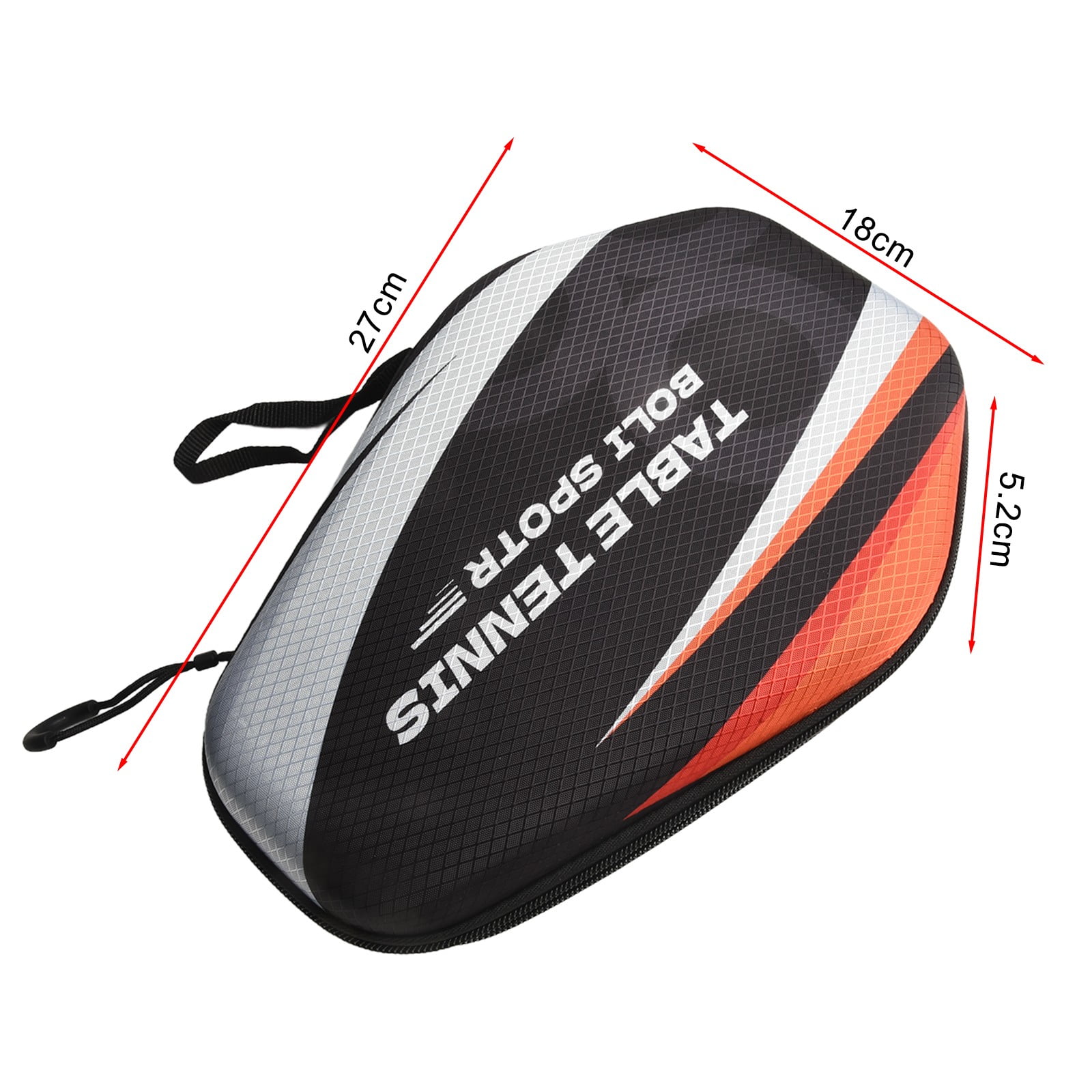 Hot Sale Table Tennis Racket Bag EVA Hard Shell Waterproof Dustproof Table Tennis Paddle Box Case Storage Bag With Hand Strap PB005-C model
