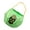 Green A, variant on Velvets Halloween Treat Bag Comfortable Handle Pumpkin Theme Candy Holder