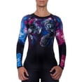 thumbnail image 1 of Raven Fightwear Women's Cyberpunk 2.0 Rash Guard MMA BJJ Black, 1 of 3