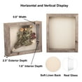 thumbnail image 3 of Shadow Box Rustic Picture Frame 8x10 Natural Wood Display Case for Memorabilia, Awards, Medals, Photos - Barnwood, 3 of 7