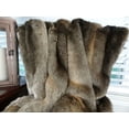 thumbnail image 3 of Thomas Collection Luxury Tissavel Bronze Brown Rabbit Faux Fur Throw - 16446, 3 of 5