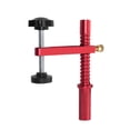 thumbnail image 1 of Abrazadera de banco para perros de aleación de aluminio rojo, herramienta manual ajustable, sujeción rápida, abrazadera para orificio de perro para 19mm, 1 of 9
