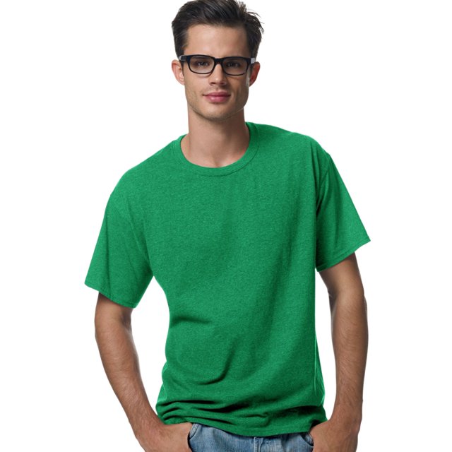 Hanes ComfortBlend EcoSmart T-Shirt à Col Ras du Cou pour Hommes, TG, Vert Kelly