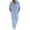 Mens Two Piece Sets - A01 Light Blue, variant on Maqroz Men's Summer 2-Piece Cuban Collar Shirt and Pants Set Long Sleeve Button Down Camp Shirt with Matching Trousers Relaxed Resort Wear Beach Vacation Casual Coordinated Linen Style Outfit