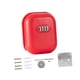 thumbnail image 3 of Caja de seguridad con cerradura para llaves, resistente a la corrosión, para montar en la pared, con combinación de código de 4 dígitos, para oficina, rojo, 3 of 8