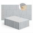 thumbnail image 1 of Paquete de 15 Paneles Acústicos de Pared de 12x8x4 Pulgadas, Panel Absorbente de Sonido Autoadhesivo, para Estudios de Grabación Gris Plateado, 1 of 5