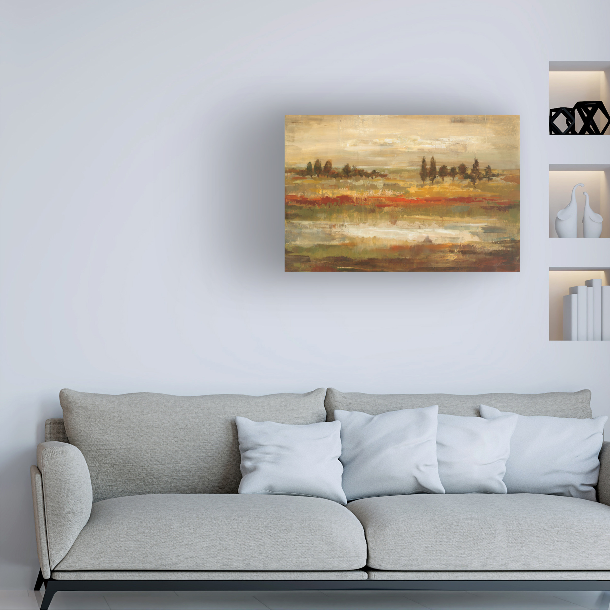 Trademark Fine Art 'Summer Meadows' Canvas Art by Silvia Vassileva