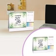 thumbnail image 2 of Small Desk Calendar 2026, Standing Flip Calendar with Sticky Notes & Memo Pages, 12-Month Planner, Thick Paper Floral Design for Home, Office & School, A, 2 of 8