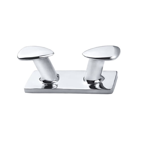 Boat Cleat 316 Double Horn Bollard Cleat,Stainless SteelCleat Hooks Boat Cleats Open Base Dock Cleat ,Convenient to Use