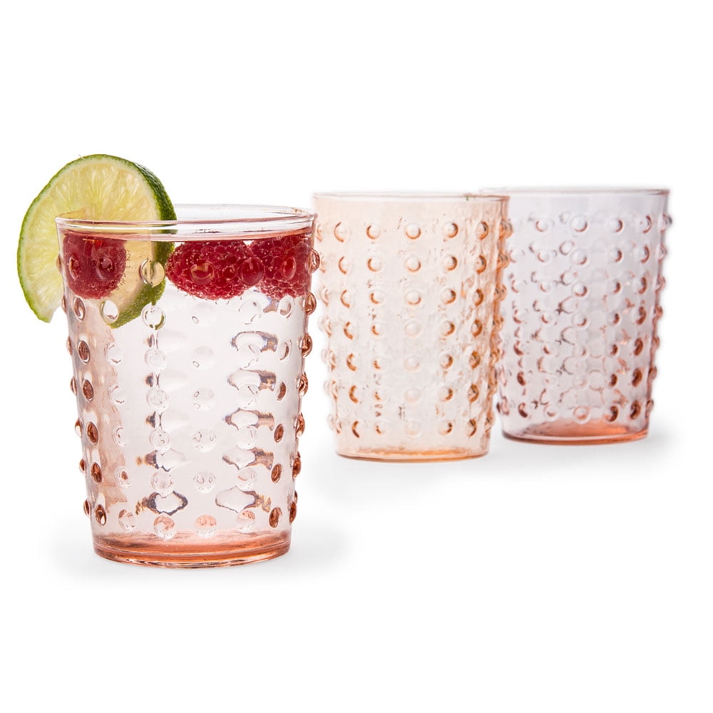 hobnail drinking glass