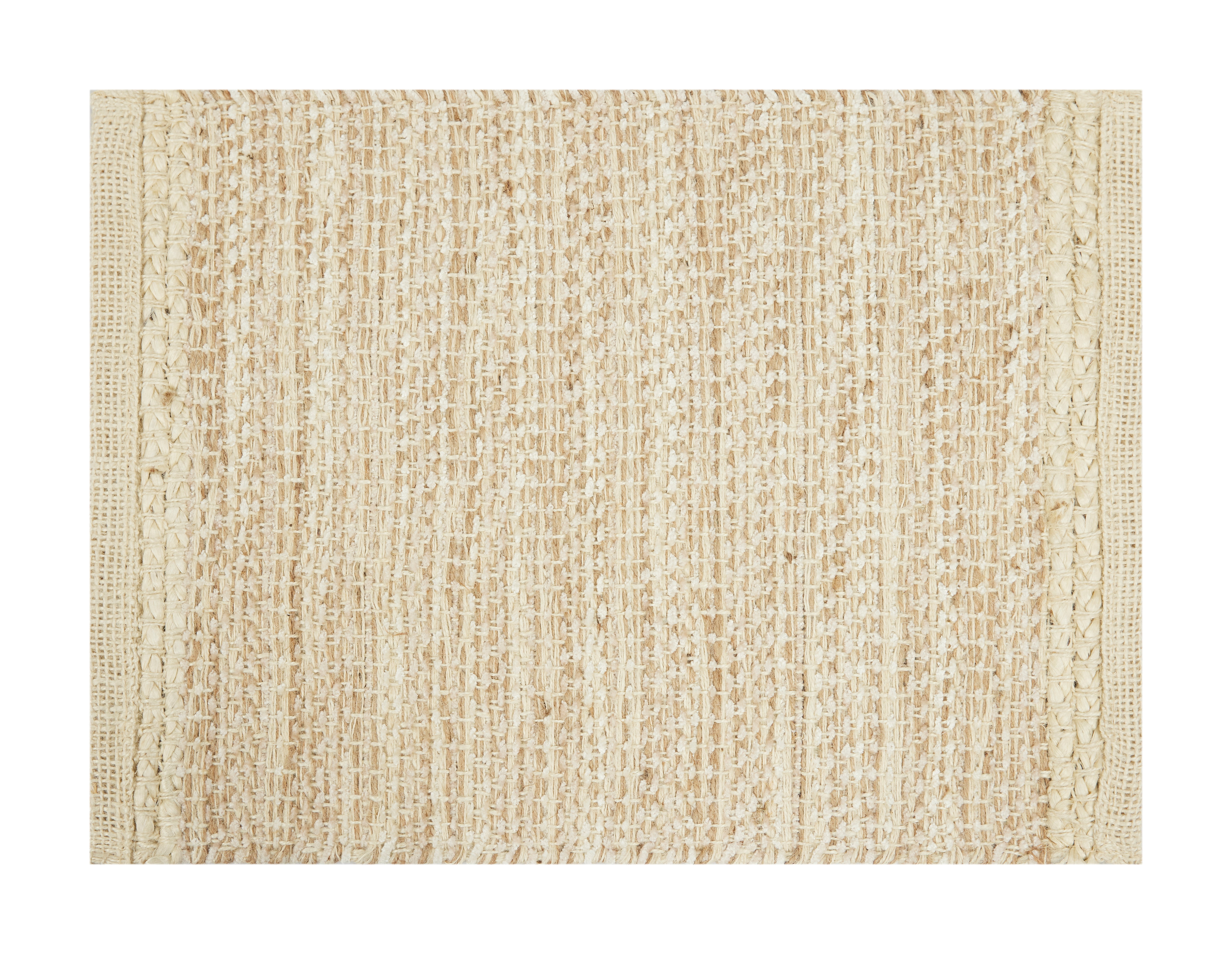 (1 pack) Better Homes & Gardens Natural & Ivory Jute 14" x 19" Placemat - 14" x 19"