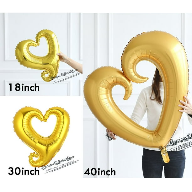 Globos Corazón Helio Gigantes - Alta Calidad - Envío Rápido