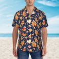 thumbnail image 4 of Goofa Gingerbread Delights Hawaiian Shirt for Men, Unisex Summer Beach Casual Short Sleeve Button Down Shirts,Aloha Tropical Floral print shirt-3X-Large, 4 of 9