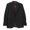 Black, variant on Trussini Men's Black Striped Peak-Lapel Wool Suit Tuxedo - 38 Short