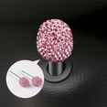 thumbnail image 3 of Bling Car Inner Door Lock Covers Rhinestones Automotive Pull Rod Decoration Stickers Sparkly Door Cap Universal For Vehicles, 3 of 3