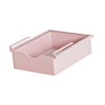 thumbnail image 3 of Cesta colgante para debajo del estante, fácil de instalar, versátil, estable, organizador de ropa interior de metal, cajón para armario de cocina de Rosa, 3 of 8