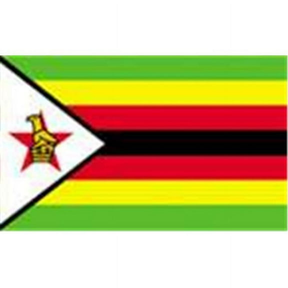 Annin Flagmakers 199510 2 ft. X 3 ft. Nyl-Glo Zimbabwe Flag