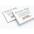 thumbnail image 5 of Inkdotpot 30Rose Floral Baby Shower Book Request Cards Bring A Book Instead Of A Card Baby Shower Invitations Inserts Games, 5 of 5